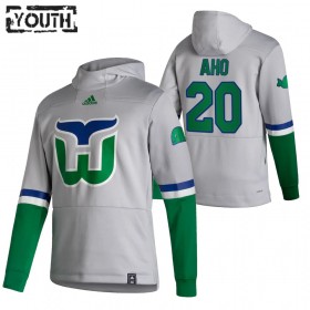 Carolina Hurricanes Sebastian Aho 20 2020-21 Reverse Retro Hoodie Sawyer - Kinderen